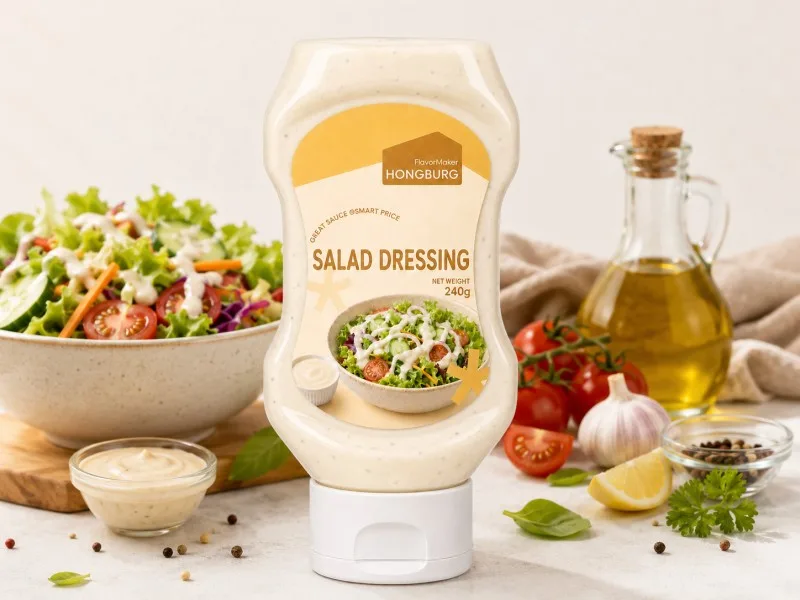 Класичен прелив за салата со избалансиран вкус